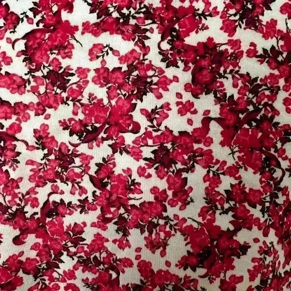 ZARA Short Puff Sleeve Floral Top - Picture 7 of 9